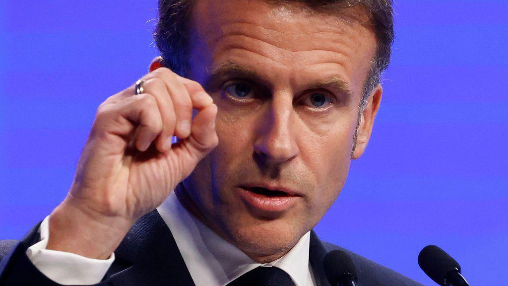 Macron Ukraine Gaza warning